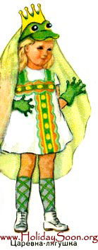 Детский карнавальный костюм Царевна-лягушка www.HolidaySoon.org