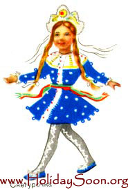 Детский карнавальный костюм Снегурочка www.HolidaySoon.org