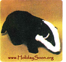 Мягкая игрушка Барсук www.HolidaySoon.org