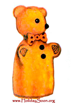 Кукла для кукольного театра Медведь www.HolidaySoon.org