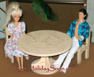 Круглый столик для куклы из фанеры www.HolidaySoon.org